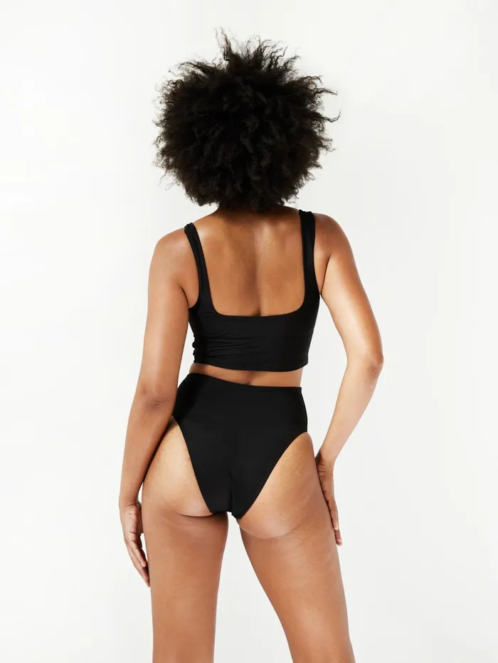 Women Bondi Born 8211 Caroline Bikini Top In Black The UNDONE Swimwear