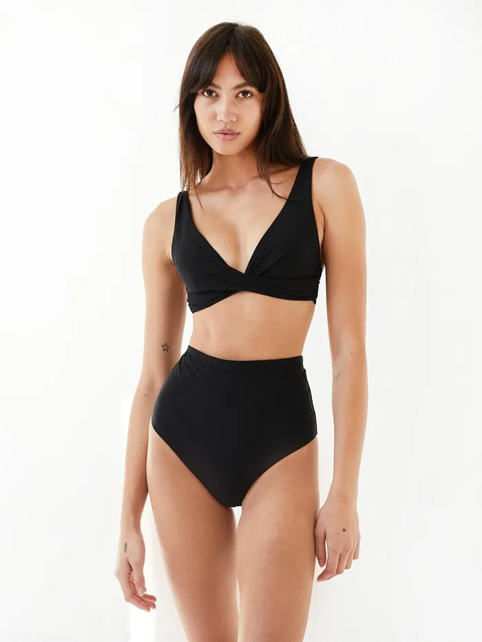 Women Bondi Born 8211 Tatiana Bikini Bottom In Jet The UNDONE Swimwear