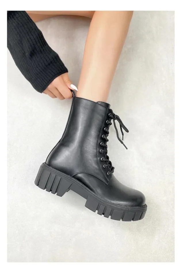 Women Bottines Noires Lacets Black Brentiny Paris Ankle Boots 8211 Boots