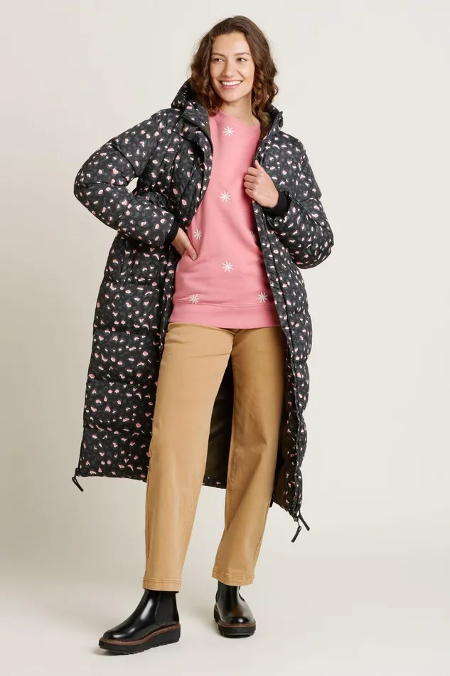 Women Brakeburn Coats And Jackets Charcoal Winterminster Aop Puffer