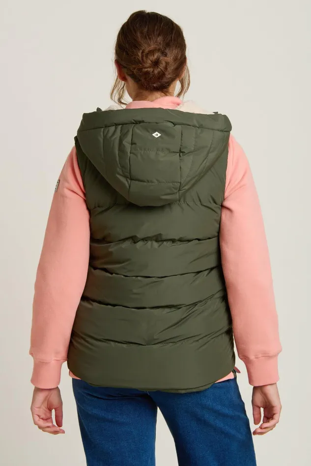 Women Brakeburn Coats And Jackets Green Ashmore Hooded Gilet