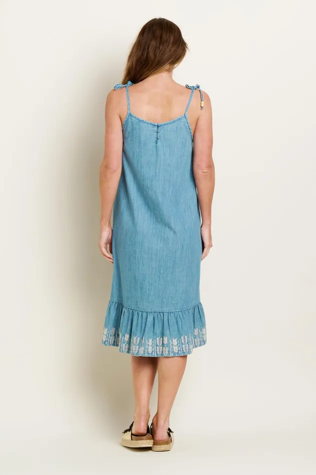 Women Brakeburn Dresses Blue Darla Midi Dress