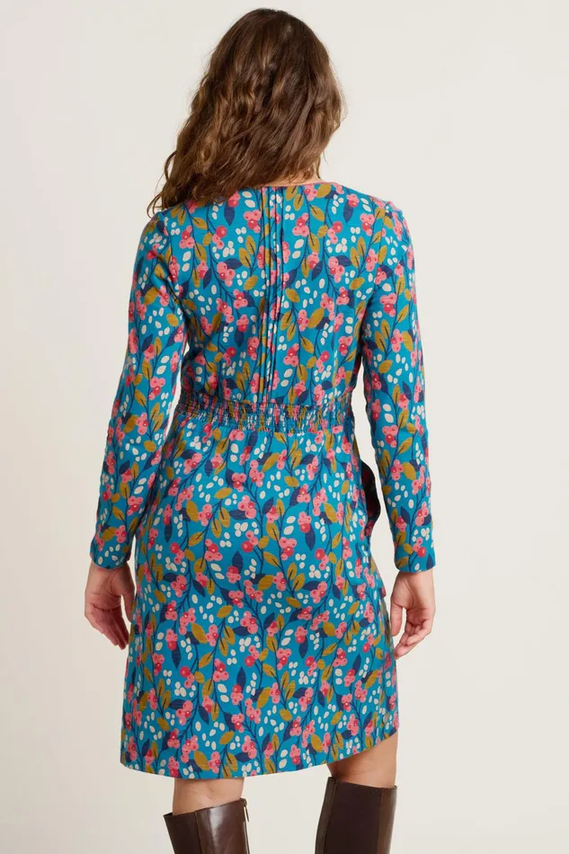 Women Brakeburn Dresses Blue Trailing Berry Wrap Dress