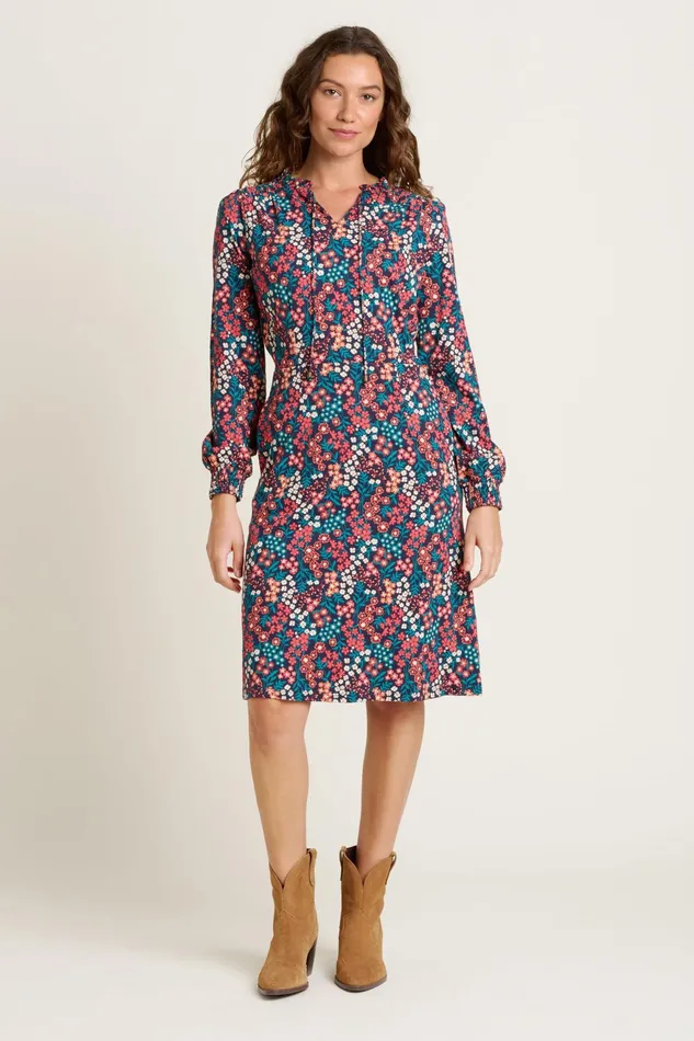 Women Brakeburn Dresses Blue Winter Ditsy Dress