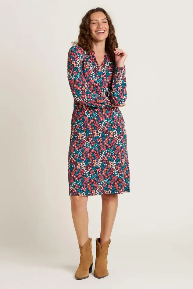Women Brakeburn Dresses Blue Winter Ditsy Dress