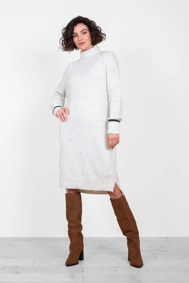 Women Brakeburn Dresses Grey Lagon Knitted Jumper Dress