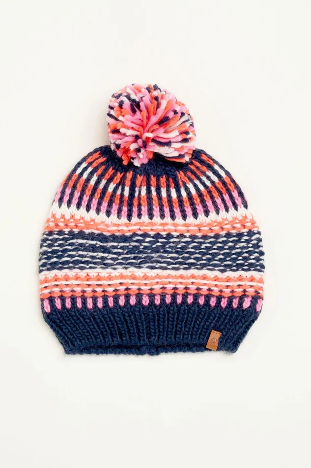 Women Brakeburn Hats And Gloves Textured Stripe Knitted Hat