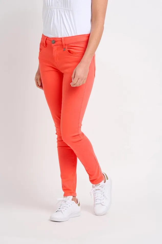 Women Brakeburn Trousers Skirts and Shorts Orange Dianthus Jeans