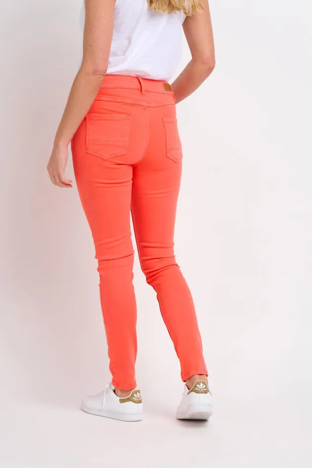 Women Brakeburn Trousers Skirts and Shorts Orange Dianthus Jeans