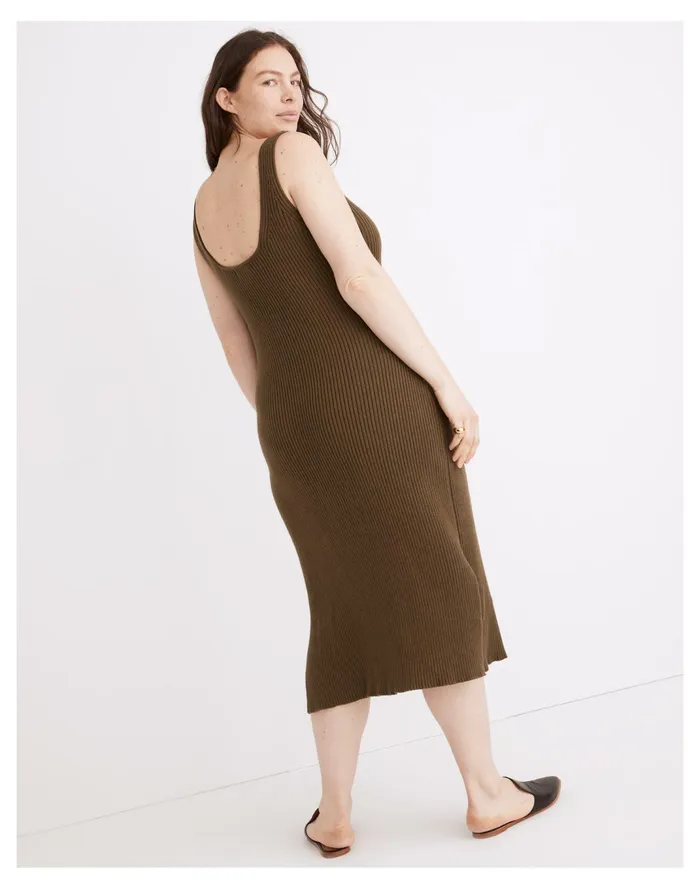 Women Brodale Sweater Tank Dress Kale Madewell Dresses Women Brodale Sweater Tank Dress Kale Madewell Dresses