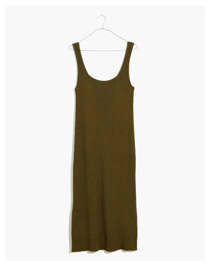 Women Brodale Sweater Tank Dress Kale Madewell Dresses Women Brodale Sweater Tank Dress Kale Madewell Dresses