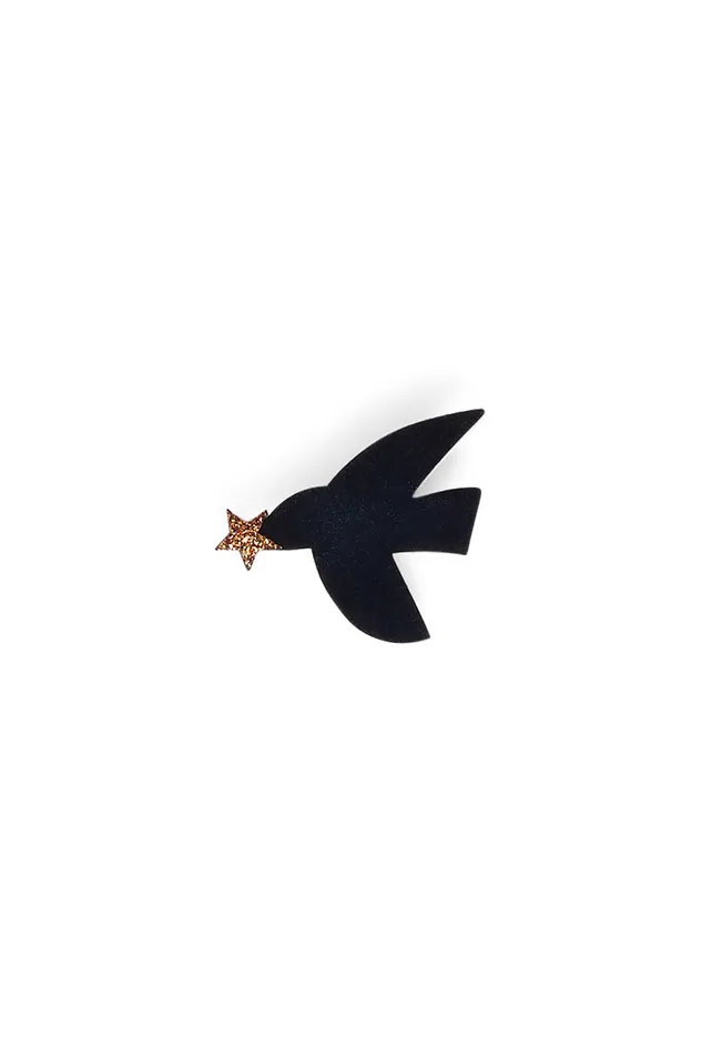 Women Brooch Olly Unique Broche Velours Noir Des Petits Hauts Brooches