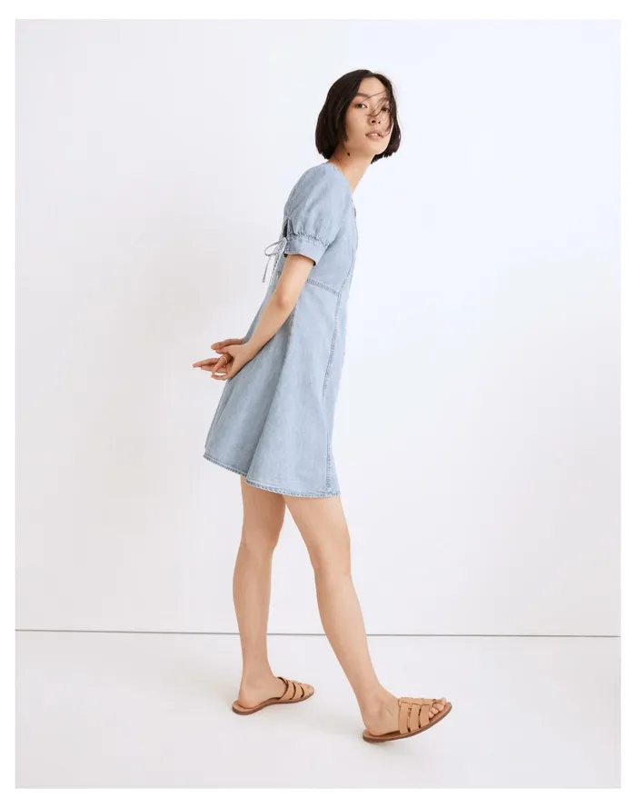 Women Button Front Mini Dress Brannon Wash Madewell Dresses Women Button Front Mini Dress Brannon Wash Madewell Dresses