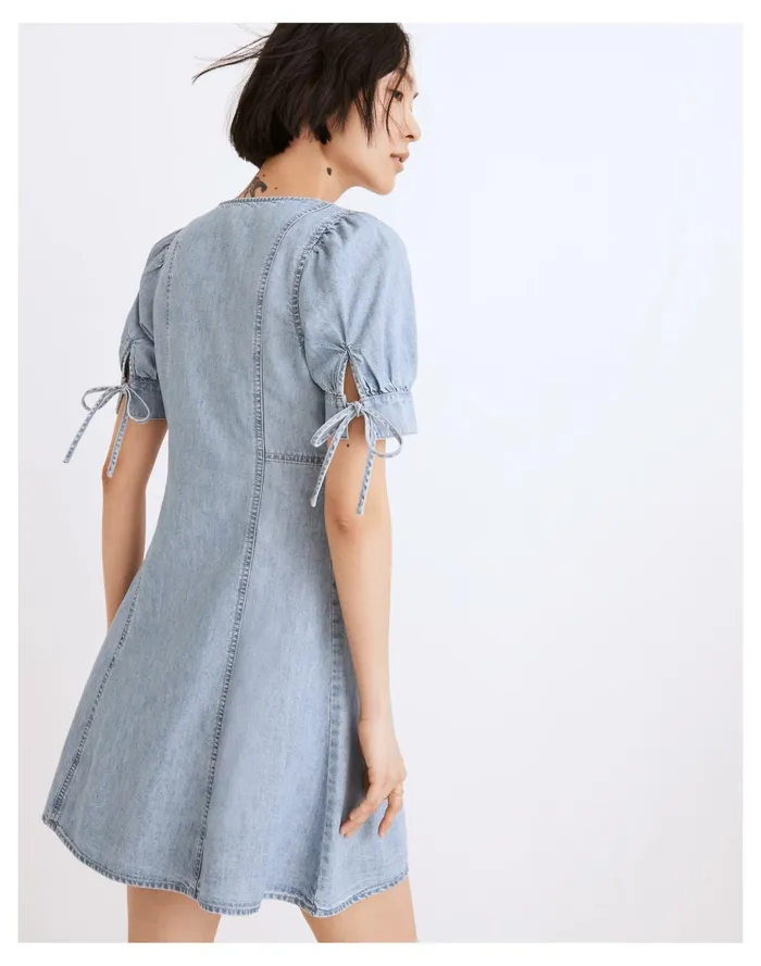 Women Button Front Mini Dress Brannon Wash Madewell Dresses Women Button Front Mini Dress Brannon Wash Madewell Dresses