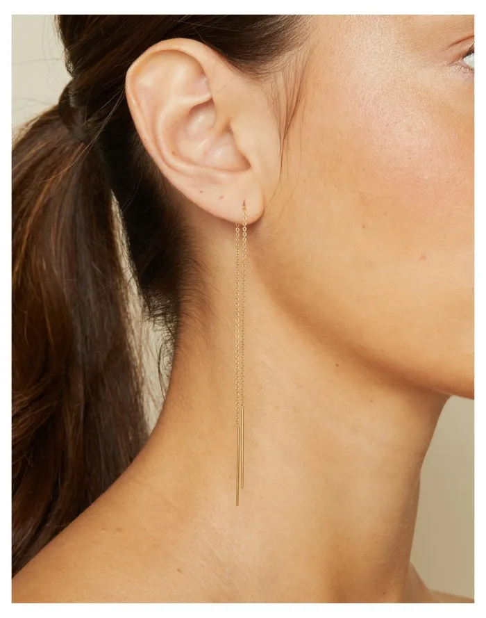 Women BYCHARI NEEDLE and THREAD EARRINGS Gold Madewell Earrings Women BYCHARI NEEDLE and THREAD EARRINGS Gold Madewell Earrings