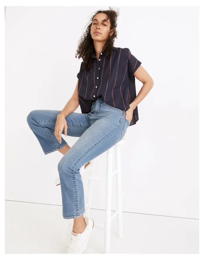 Women Cali Demi Boot Jeans In Dorrance Wash Dorrance Wash Madewell Jeans