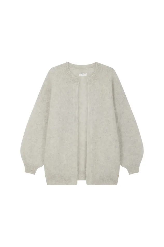 Women Cardigan Altea Gris Chine Gilet Mohair Gris Chin Des Petits Hauts Jumpers and Cardigans