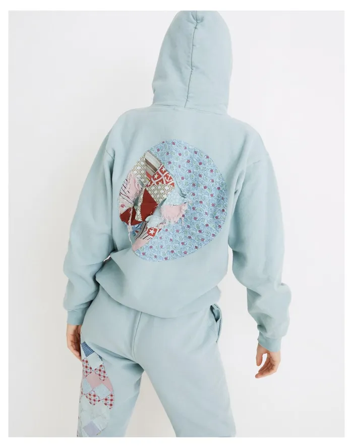 Women Carleen Overdyed Patchwork Hoodie Sweatshirt Skye Overdye Madewell Sweatshirts and Sweatpants Women Carleen Overdyed Patchwork Hoodie Sweatshirt Skye Overdye Madewell Sweatshirts and Sweatpants