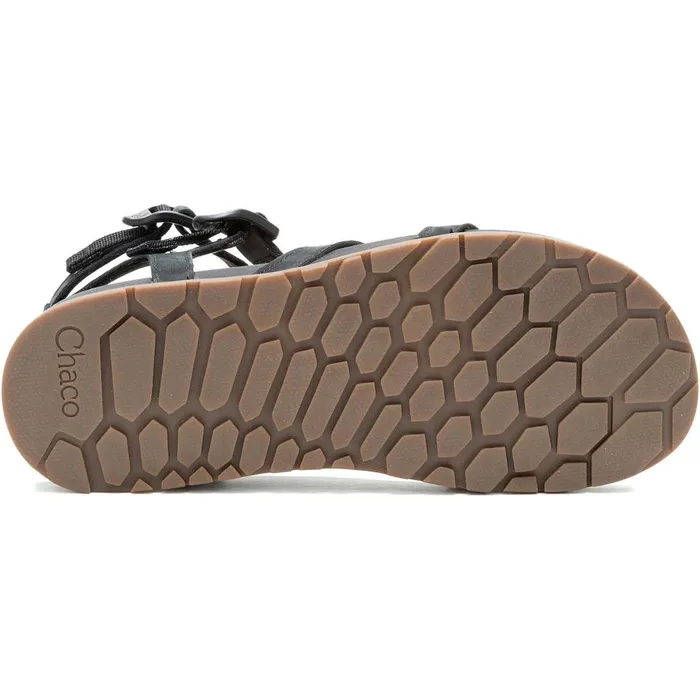 Women Chaco Sandals Lowdown Strappy High Sandal Black