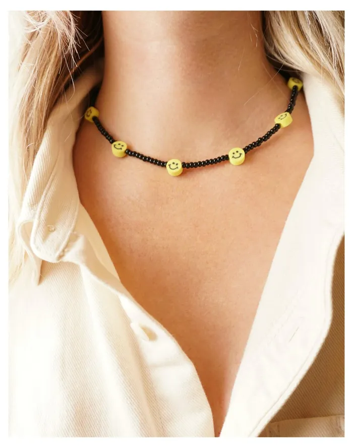 Women CHARLOTTE CAUWE STUDIO Smiley Bead Necklace Multi Madewell Necklaces Women CHARLOTTE CAUWE STUDIO Smiley Bead Necklace Multi Madewell Necklaces
