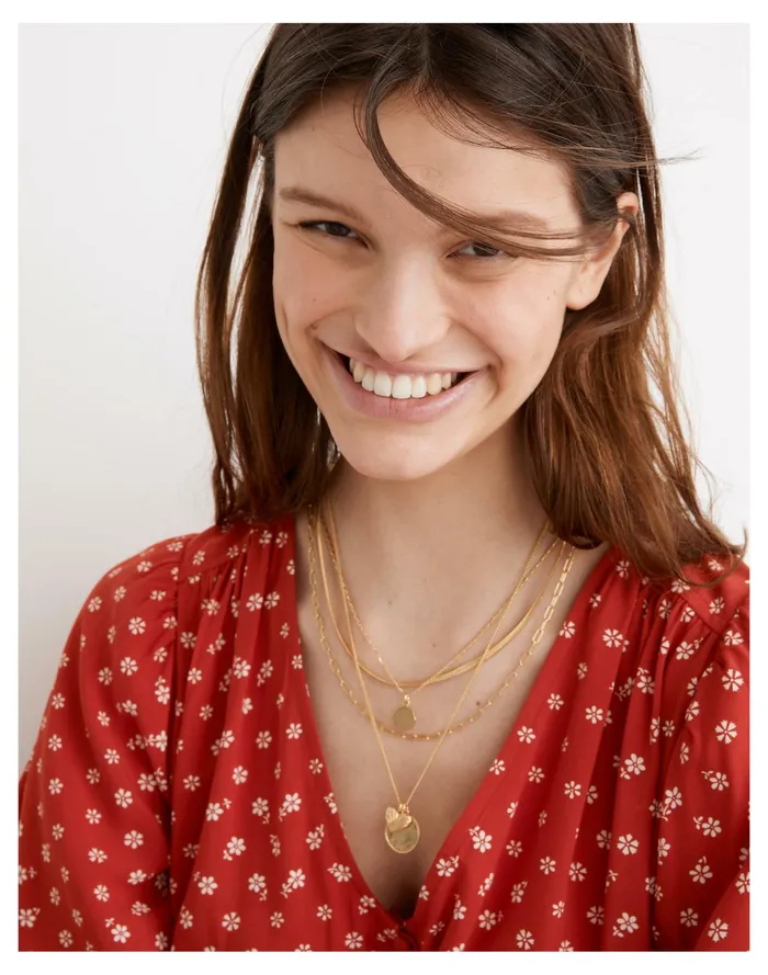 Women Classic Chain Necklace Set Vintage Gold Madewell Necklaces Women Classic Chain Necklace Set Vintage Gold Madewell Necklaces