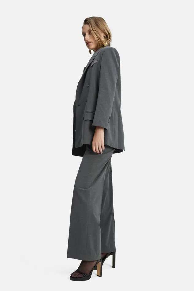 Women Coats Bardot Pin Stripe Classic Blazer In Grey Stripe Grey Stripe