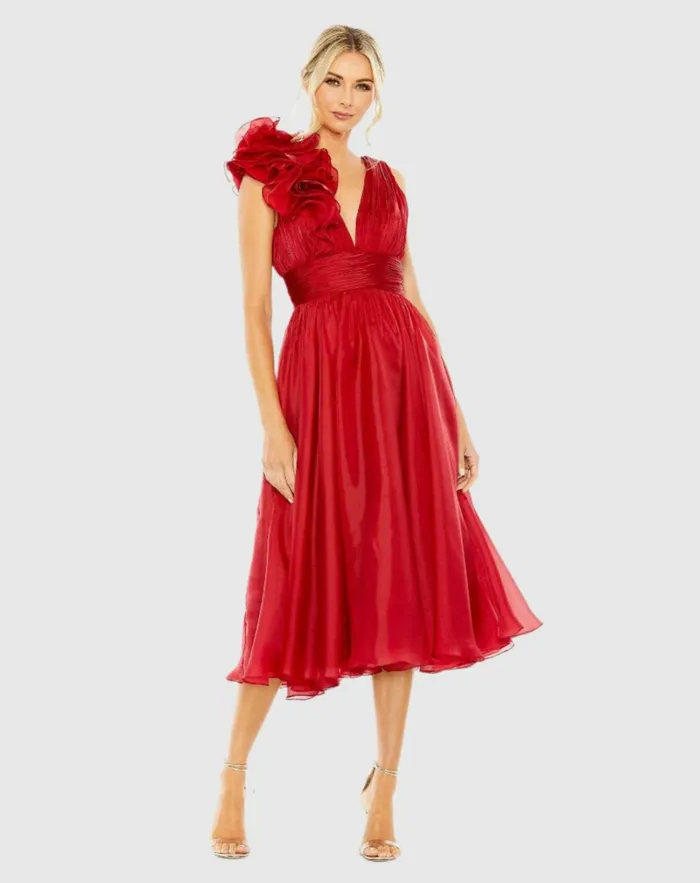 Women Cocktail Dresses Mac Duggal Red Sleeveless Chiffon ALine Tea Length Cocktail Dress Wine Women Cocktail Dresses Mac Duggal Red Sleeveless Chiffon ALine Tea Length Cocktail Dress Wine