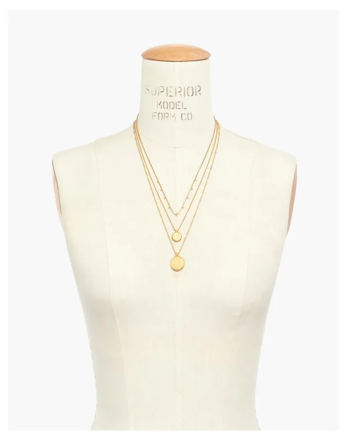 Women Coin Necklace Set Vintage Gold Madewell Necklaces Women Coin Necklace Set Vintage Gold Madewell Necklaces