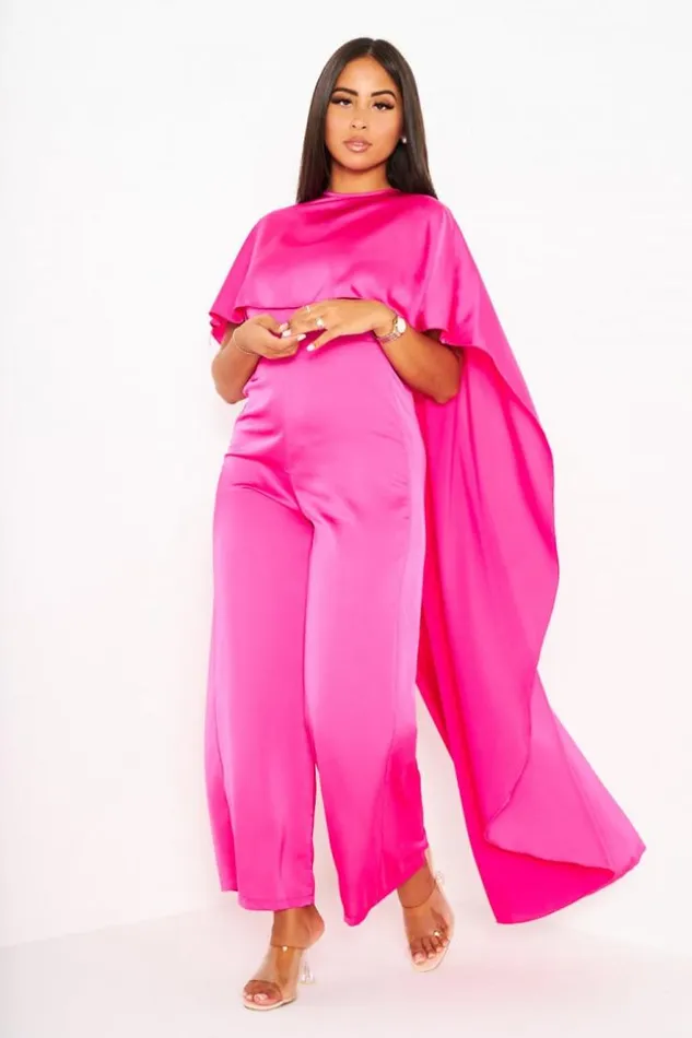 Women Combinaison Rose Ample Satine Empicement Sur Les paules Pink Brentiny Paris Playsuits Women Combinaison Rose Ample Satine Empicement Sur Les paules Pink Brentiny Paris Playsuits