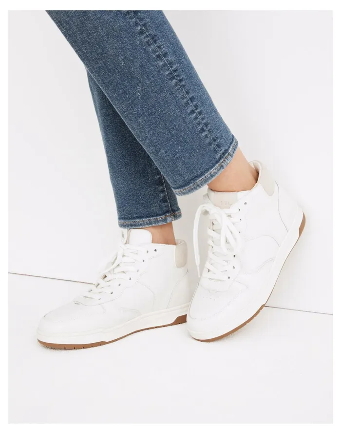 Women Court High Top Sneakers In Neutral Ivory Multi Madewell Sneakers Women Court High Top Sneakers In Neutral Ivory Multi Madewell Sneakers