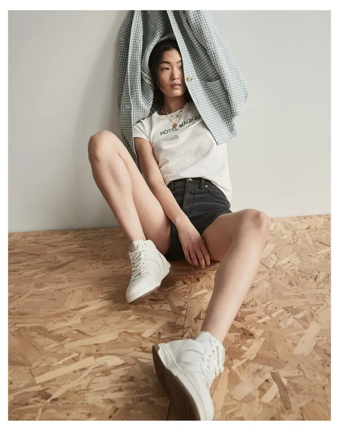 Women Court High Top Sneakers In Neutral Ivory Multi Madewell Sneakers Women Court High Top Sneakers In Neutral Ivory Multi Madewell Sneakers