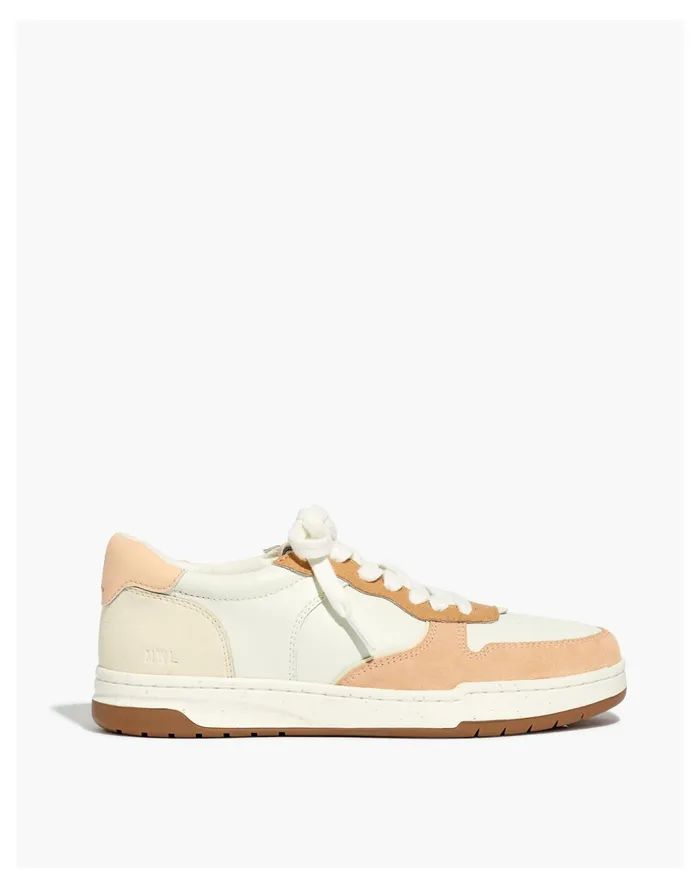 Women Court Low Top Sneakers In Peach Colorblock Dried Peach Multi Madewell Sneakers Women Court Low Top Sneakers In Peach Colorblock Dried Peach Multi Madewell Sneakers