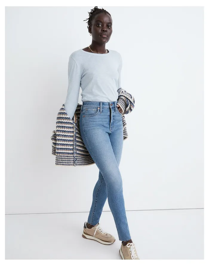 Women Curvy High Rise Skinny Jeans In Ainsworth Wash Ainsworth Wash Madewell Jeans