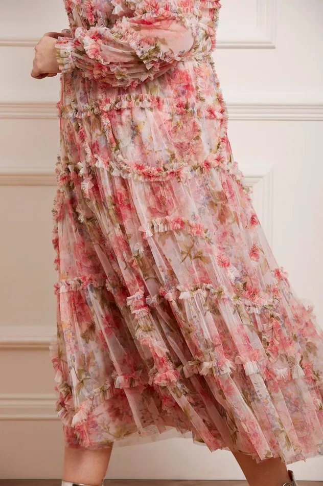 Women Day Dresses Needle and Thread Summer Song Diamond Ruffle Ballerina Dress Multi