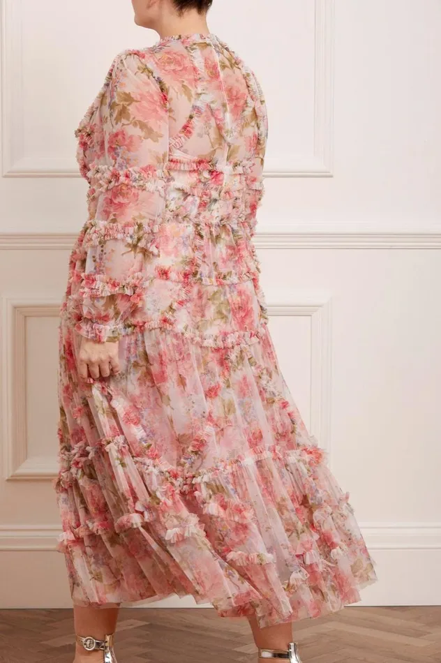 Women Day Dresses Needle and Thread Summer Song Diamond Ruffle Ballerina Dress Multi