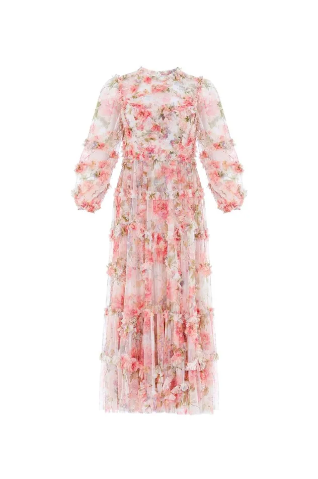 Women Day Dresses Needle and Thread Summer Song Diamond Ruffle Ballerina Dress Multi