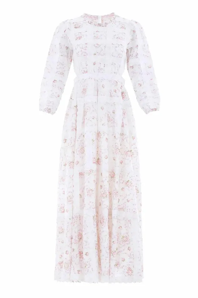 Women Day Dresses Needle and Thread Vintage Ditsy Sophia Long Sleeve Ankle Gown Multi Women Day Dresses Needle and Thread Vintage Ditsy Sophia Long Sleeve Ankle Gown Multi