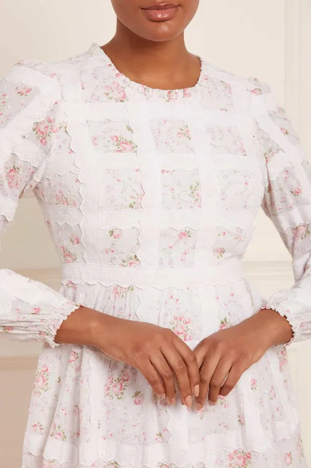 Women Day Dresses Needle and Thread Vintage Ditsy Sophia Long Sleeve Ankle Gown Multi Women Day Dresses Needle and Thread Vintage Ditsy Sophia Long Sleeve Ankle Gown Multi