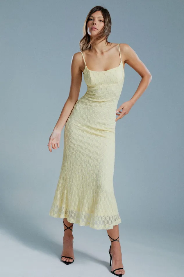 Women Day To Night Dresses Bardot Adoni Mesh Midi Dress In Canary Yellow Canary Yellow Women Day To Night Dresses Bardot Adoni Mesh Midi Dress In Canary Yellow Canary Yellow