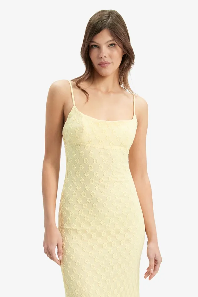 Women Day To Night Dresses Bardot Adoni Mesh Midi Dress In Canary Yellow Canary Yellow Women Day To Night Dresses Bardot Adoni Mesh Midi Dress In Canary Yellow Canary Yellow