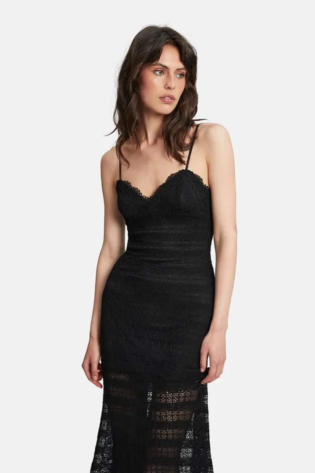 Women Day To Night Dresses Bardot Flynn Lace Dress In Black Black Women Day To Night Dresses Bardot Flynn Lace Dress In Black Black
