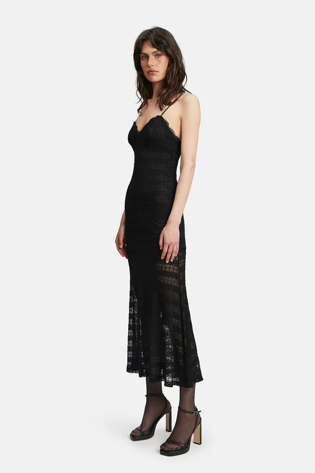 Women Day To Night Dresses Bardot Flynn Lace Dress In Black Black Women Day To Night Dresses Bardot Flynn Lace Dress In Black Black