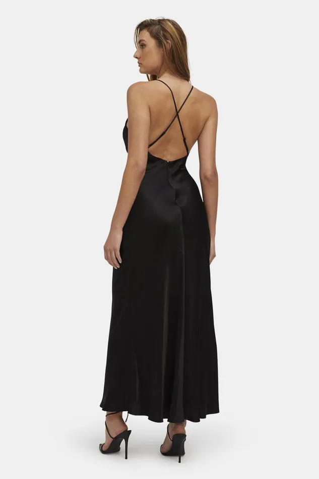 Women Day To Night Dresses Bardot Zuri Slip Dress In Black Black Women Day To Night Dresses Bardot Zuri Slip Dress In Black Black