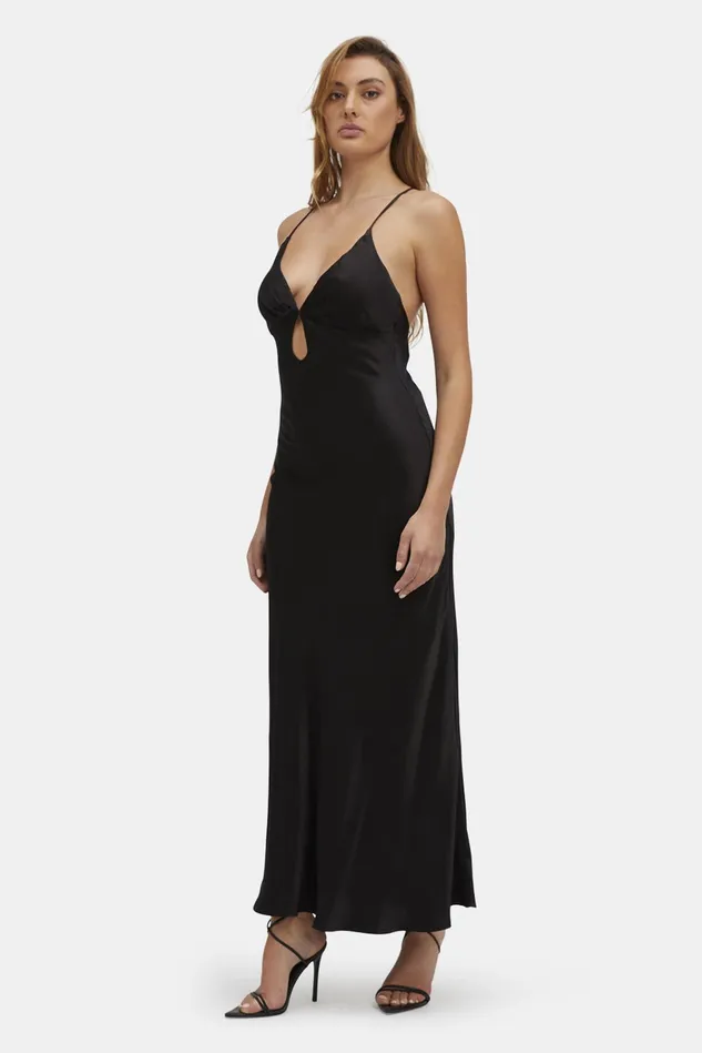 Women Day To Night Dresses Bardot Zuri Slip Dress In Black Black Women Day To Night Dresses Bardot Zuri Slip Dress In Black Black