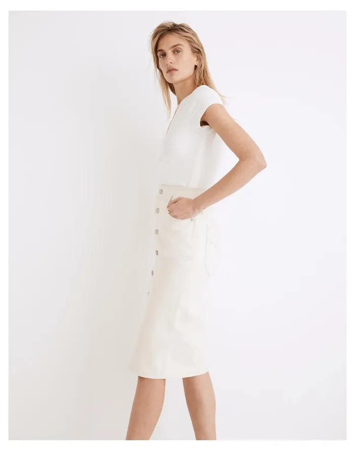 Women Denim High Waist Midi Skirt In Vintage Canvas Wash Vintage Canvas Madewell Skirts Women Denim High Waist Midi Skirt In Vintage Canvas Wash Vintage Canvas Madewell Skirts