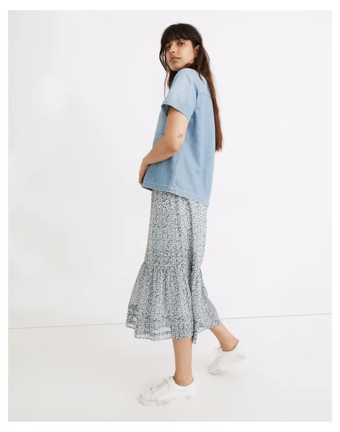 Women Denim Short Sleeve Button Up Shirt In Brickton Wash Brickton Wash Madewell Tops and Shirts Women Denim Short Sleeve Button Up Shirt In Brickton Wash Brickton Wash Madewell Tops and Shirts