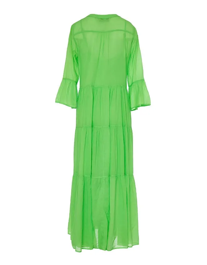 Women Devotion Twins Tiered Maxi Dress Green Monsoon Dresses
