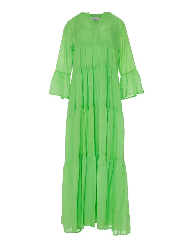 Women Devotion Twins Tiered Maxi Dress Green Monsoon Dresses