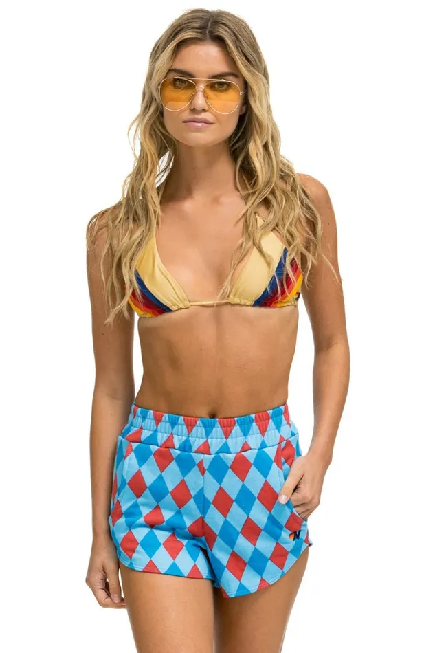 Women DIAMOND REPEAT LOUNGER SHORTS 8211 SKY Aviator Nation Shorts Women DIAMOND REPEAT LOUNGER SHORTS 8211 SKY Aviator Nation Shorts