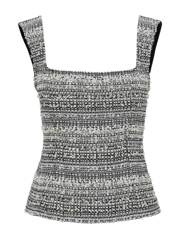 Women Dominique Healy 8211 Naia Cami In BlackIvory The UNDONE Tops